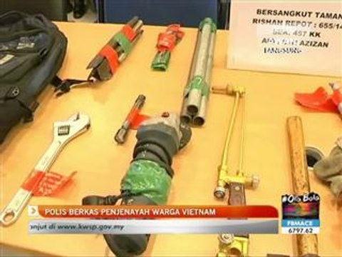 Polis berkas penjenayah warga Vietnam