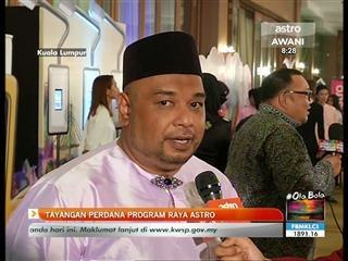 Tayangan perdana program raya Astro