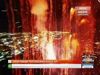 Drone rakam pertunjukan bunga api