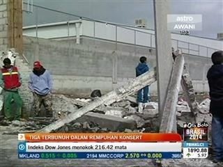 3 terbunuh dalam rempuhan konsert