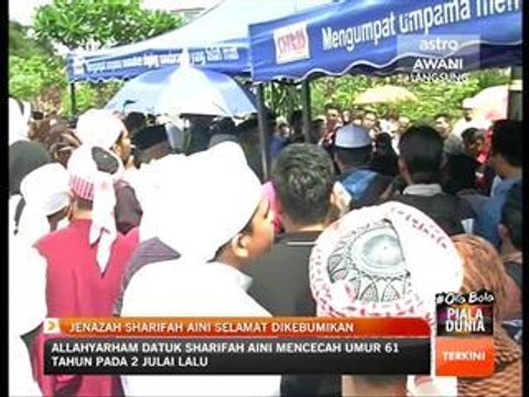 Jenazah Sharifah Aini selamat dikebumikan