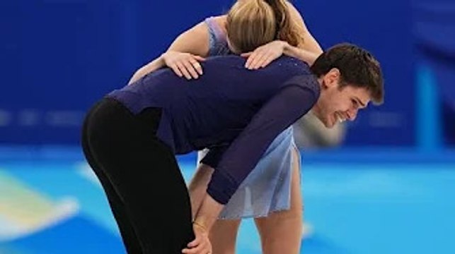 Olympics - Figure skating - After COVID quarantine, German pair put on 'fighting face' in free skate
