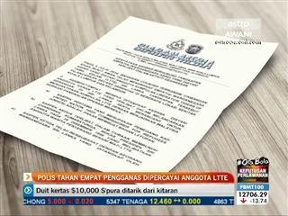 Polis tahan empat pengganas dipercayai anggota LTTE