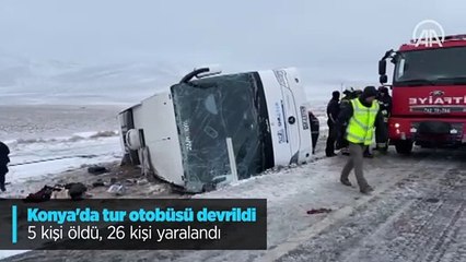 Tur otobüsü devrildi! Çok sayıda ölü ve yaralı var...
