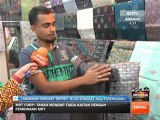 Lambakan songket import jejas songket asli Terengganu
