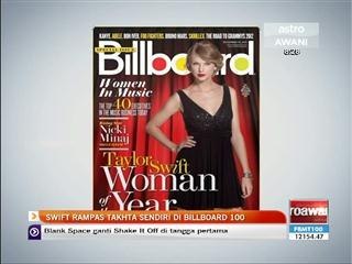Swift rampas takhta sendiri di Billboard 100