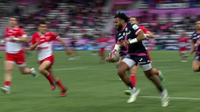 TOP 14 - Essai de Waisea VUIDRAVUWALU (SFP) - Stade Français Paris - Biarritz Olympique - J18 - Saison 2021/2022