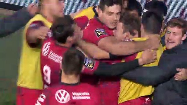 TOP 14 - Essai de Gervais CORDIN (RCT) - RC Toulon - USA Perpignan - J18 - Saison 2021/2022