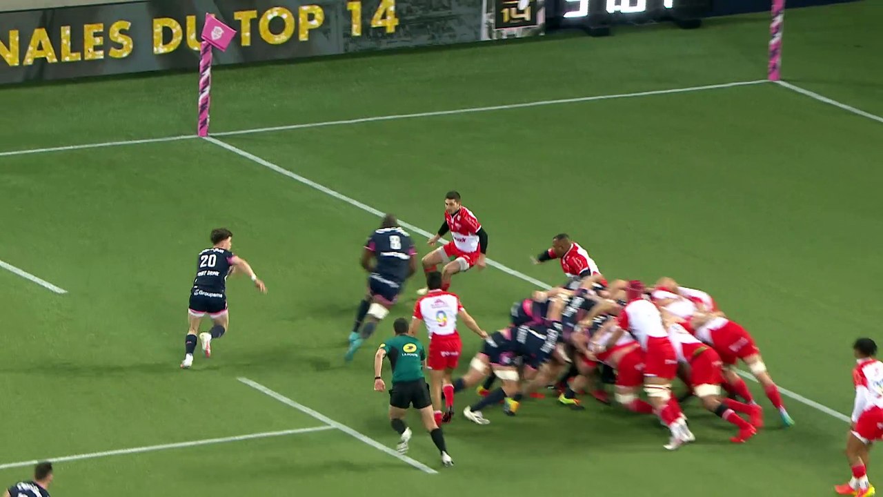 TOP 14 - Essai de Sekou MACALOU (SFP) - Stade Français Paris - Biarritz Olympique - J18 - Saison 2021/2022