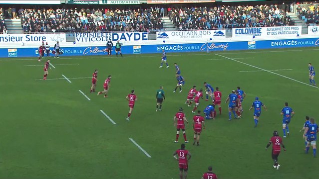 TOP 14 - Essai de Jérôme REY (LOU) - Castres Olympique - LOU Rugby - J18 - Saison 2021/2022