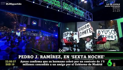 Pedro J. Ramírez en 'Sexta noche'
