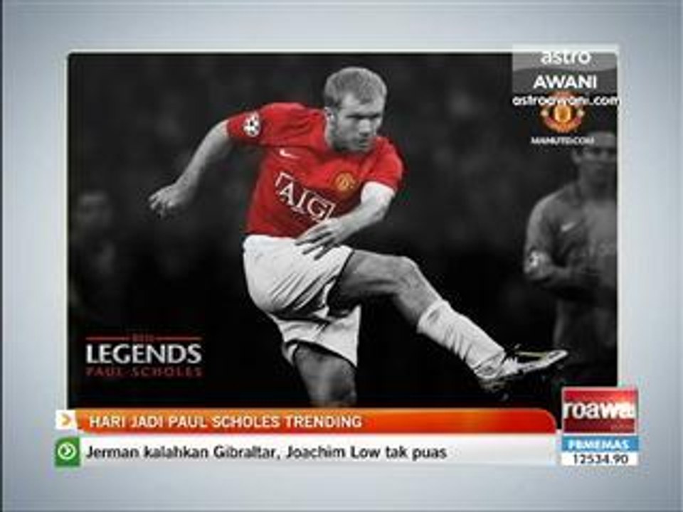 Hari jadi Paul Scholes trending