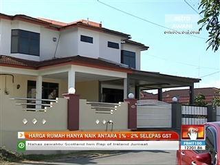 Harga rumah dijangka meningkat hanya satu hingga dua peratus