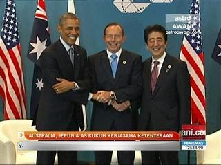 Australia, Jepun & AS kukuh kerjasama ketenteraan