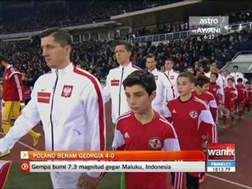 Poland benam Georgia 4-0