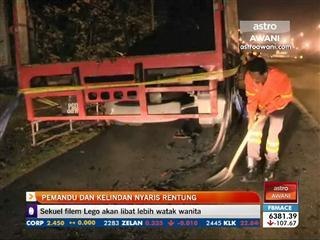 Pemandu dan kelindan lori nyaris rentung