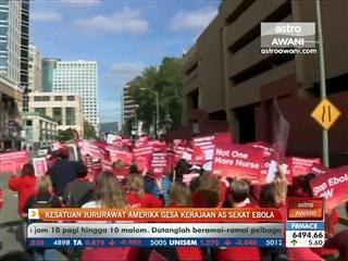 Kesatuan jururawat Amerika gesa kerajaan AS sekat ebola