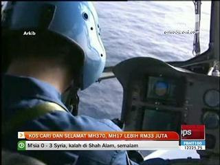 Kos cari dan selamat MH370, MH17 lebih RM33 juta