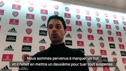26e j. - Arteta : "Heureux et satisfait de notre performance"