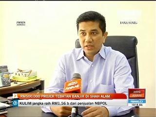 RM500,000 projek tebatan banjir di Shah Alam