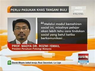 Perlu pasukan khas tangani buli