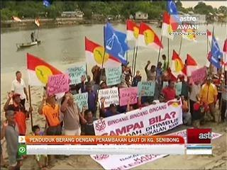 Penduduk berang dengan penambakan laut di Kg. Senibong
