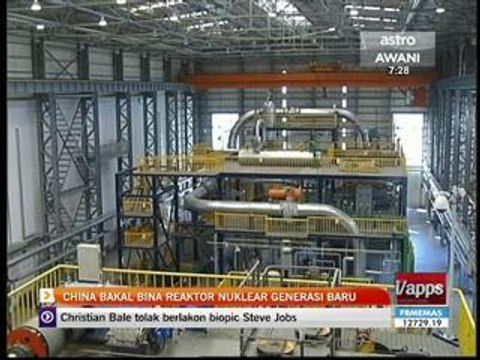 China bakal bina reaktor nuklear generasi baru