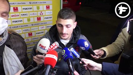 Marco Verratti tacle l'arbitre