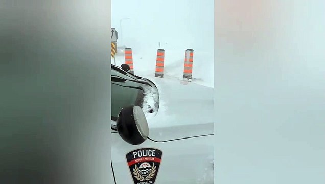 Conditions routières lors de la tempête du 19 février