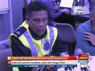 Paras air empangan melebihi paras berbahaya