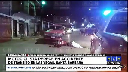 Accidente en Las Vegas, Santa Bárbara deja a un motociclista sin vida