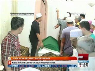 3 beranak selamat dikebumikan