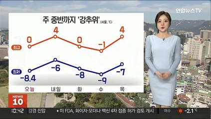 [날씨] 다시 강추위…호남·제주 많은 '눈'
