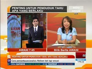 Penting untuk penduduk tahu apa yang berlaku
