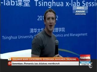 Rakaman Mark Zuckerberg berbahasa Mandarin trending