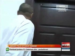 Sarjan polis dituduh rasuah