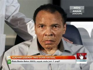 Keadaan lagenda tinju dunia kritikal