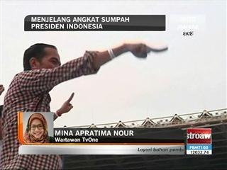 Menjelang angkat sumpah Presiden Indonesia