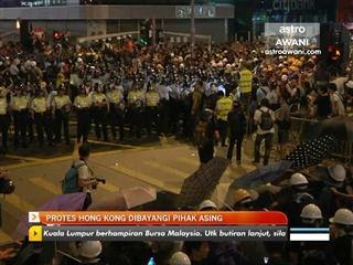 Protes Hong Kong dibayangi pihak asing