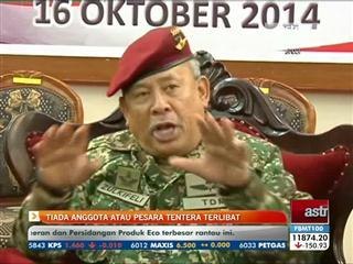 Tiada anggota atau pesara tentera terlibat