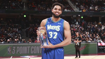 Karl-Anthony Towns becomes 1st center to win MTN DEW 3-Point Contest
