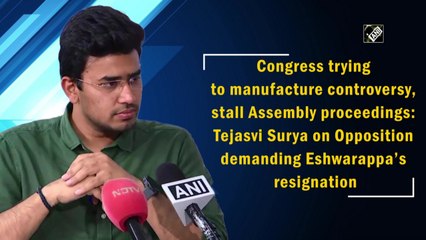 Congress trying to manufacture controversy, stall Assembly proceedings: Tejasvi Surya on demand for Eshwarappa’s resignation