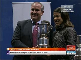 Skuasy Terbuka Amerika: Nicol lakar kejayaan hatrik