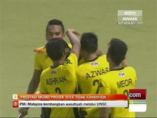Prestasi skuad projek 2016 tidak konsisten
