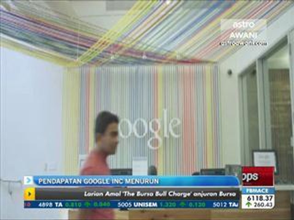 Pendapatan Google Inc menurun