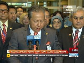 Malaysia duduki kerusi tidak tetap Majlis Keselamatan