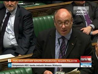 Parlimen Britain sokong penubuhan negara Palestin
