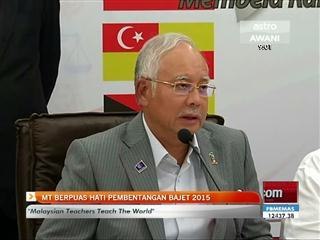 MT berpuas hati pembentangan Bajet 2015