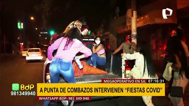 SJL: a combazos ingresan a locales donde se realizaban fiestas Covid-19