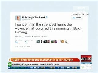 Najib kecam tindakan keganasan di Bukit Bintang